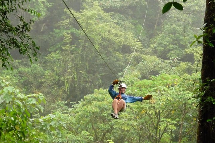 Adventure Zip Lining at the Cloud Forest from San José