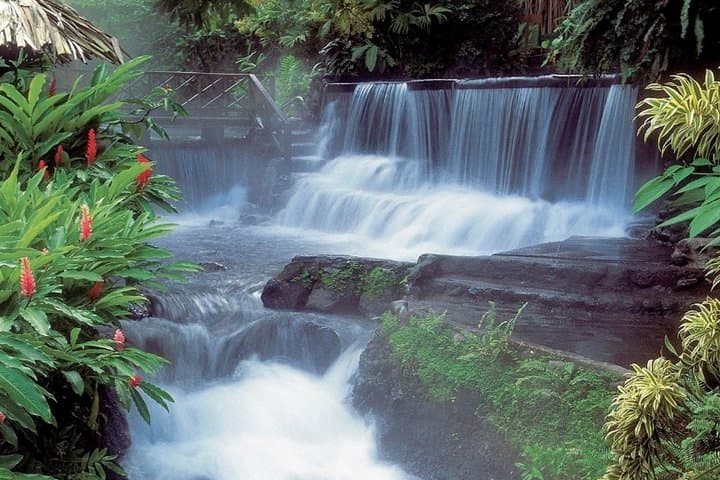 Arenal Volcano or Waterfall and Baldi Hot Spring from Guanacaste