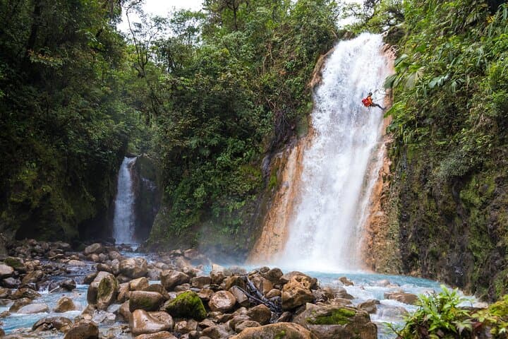 Ultimate Blue Falls Canyoning Adventure: 4 Rappels & Hidden Pools