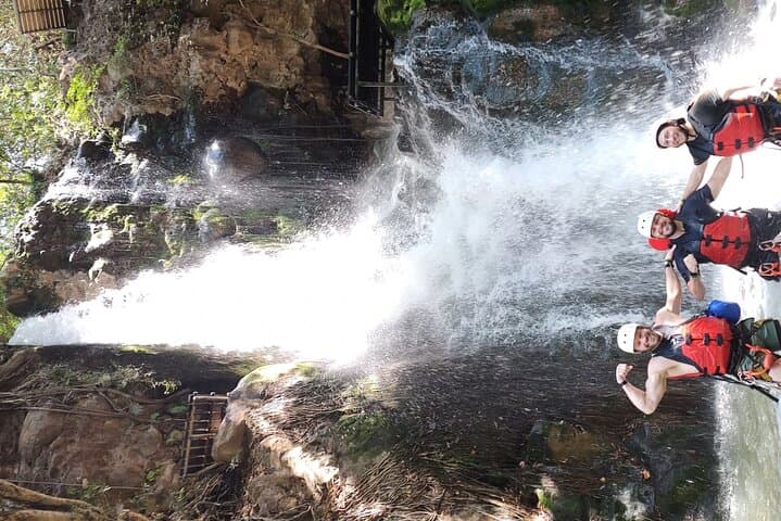 Guachipelin Waterfall Canyoning rappel- rock climbing + lunch