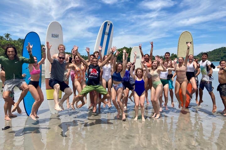 Surf lessons at Manuel Antonio Beach — book in Costa Rica