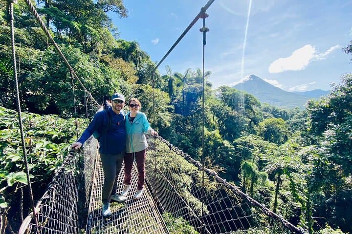 Arenal Hanging Bridges and La Fortuna Waterfall Combo Tour