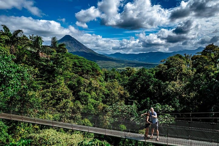 Arenal Hanging Bridge Tour with Horseback Riding and Volcano View