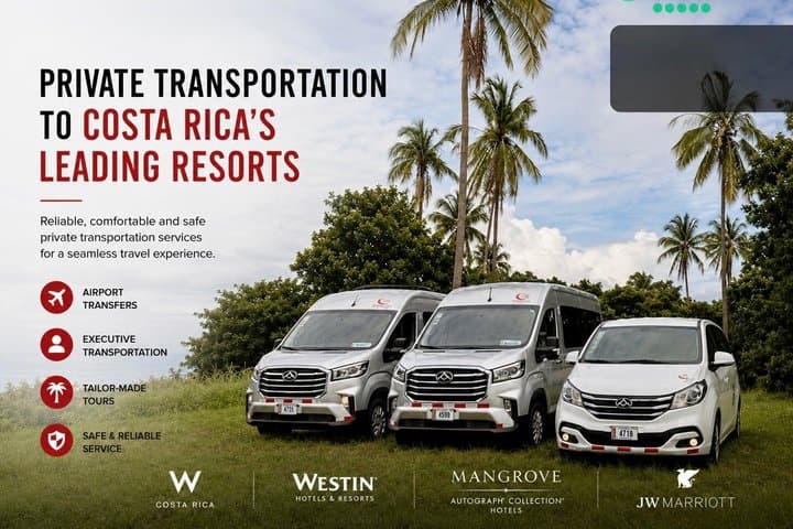 LIR Transfer to JW Marriott, W Costa Rica, Westin & Mangroove